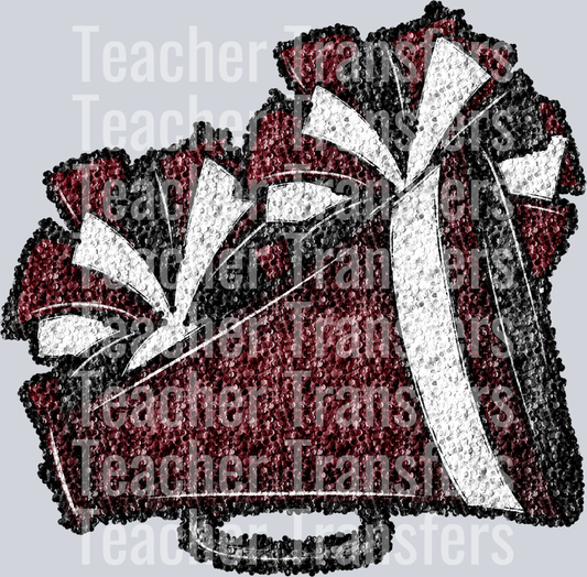 Sequin Cheer Maroon