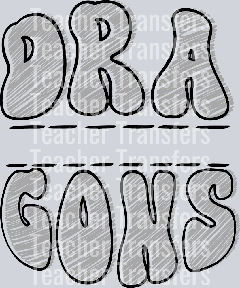 Sketch Mascot Names DRAGONS GRAY BLACK