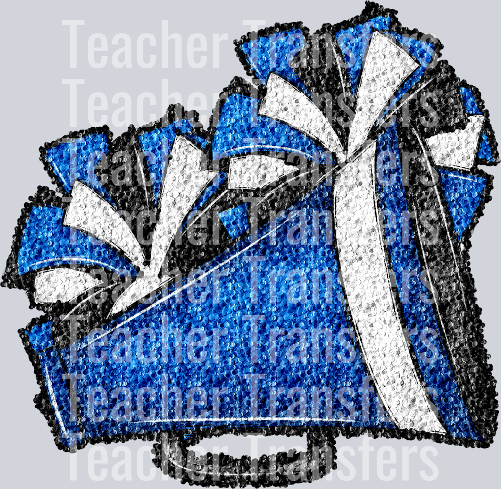 Sequin Cheer Blue