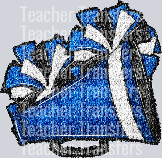 Sequin Cheer Blue