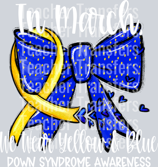 DownSyndromeAwarenessMarchWhite