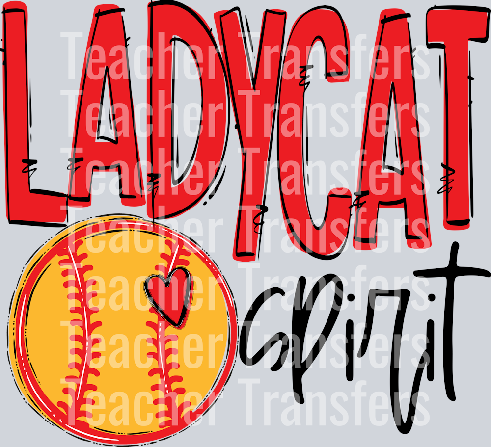 Team Go Spirit Ladycat Softball Red