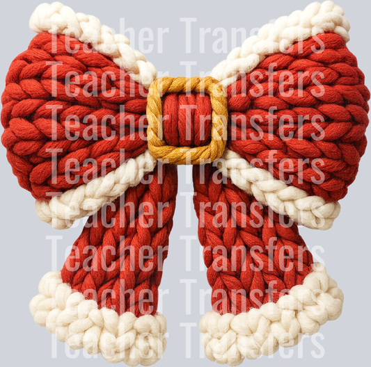 SANTA CHRISTMAS BOW