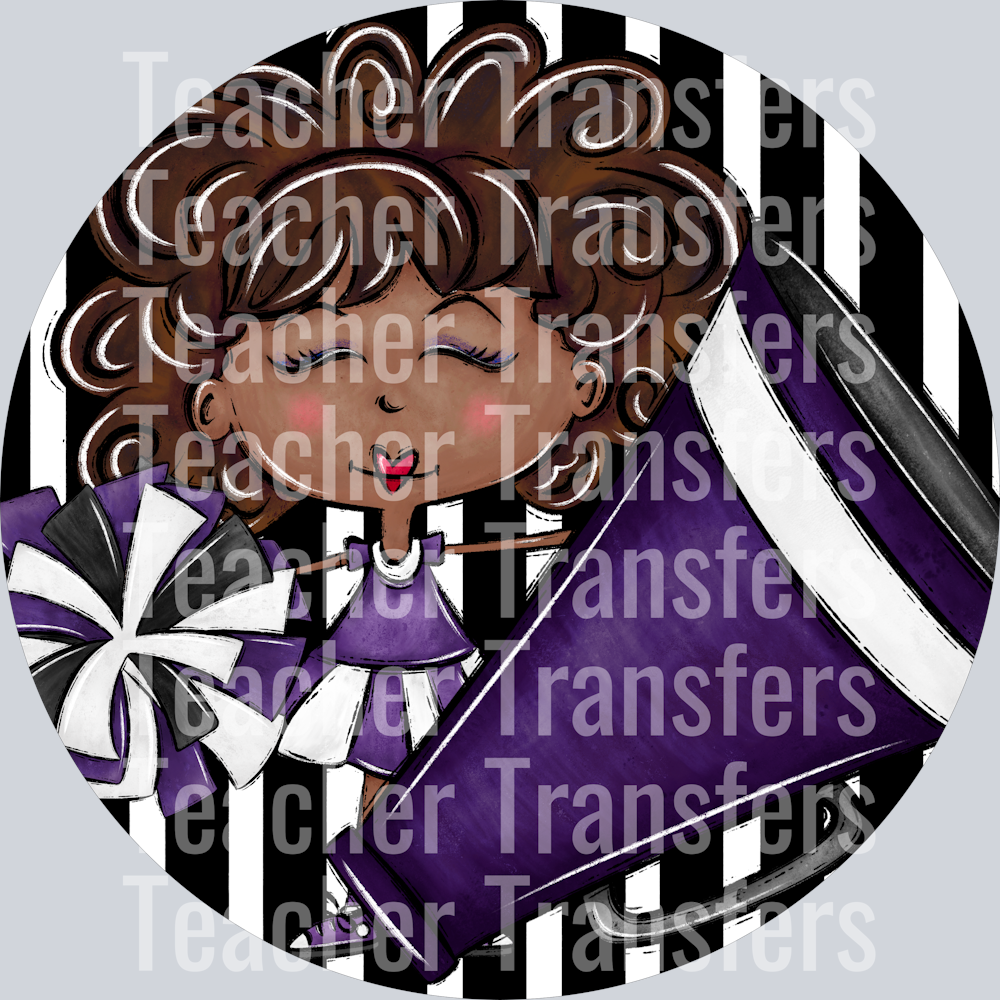 Cheer Bag Tags Purple Medium