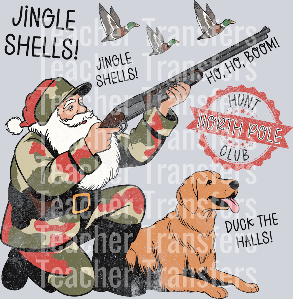 Santa duck hunting