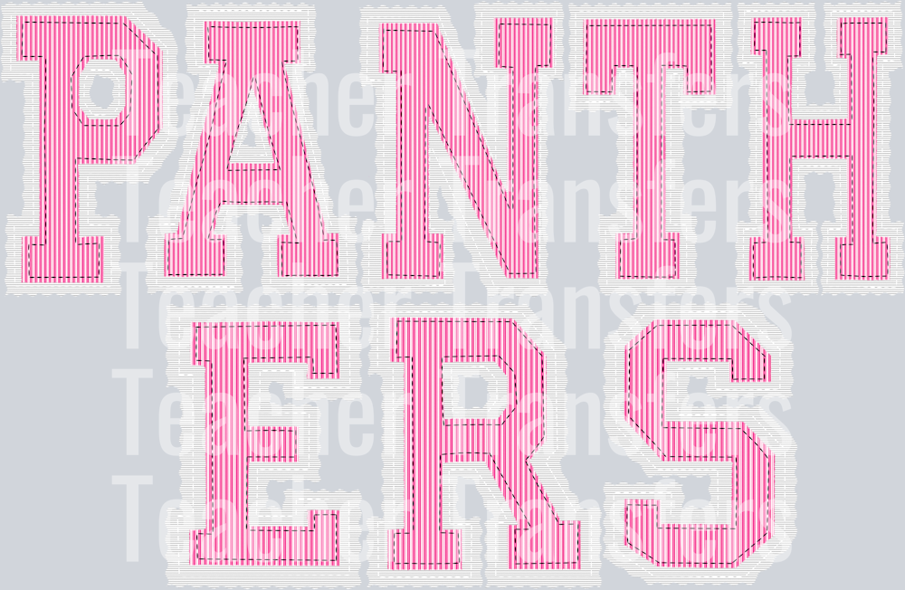 THE PREPSTER P PANTHERS PINK