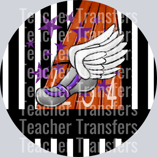 TRACK ORNAMENTS PURPLE