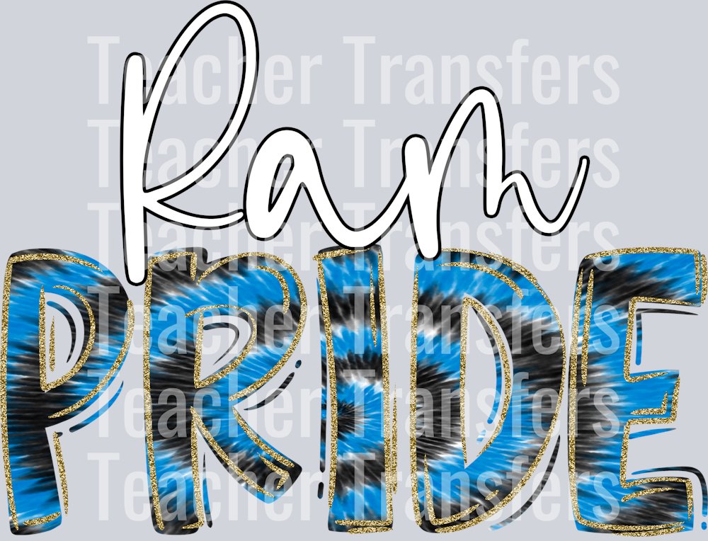 Ram Pride Blue Tie Dye