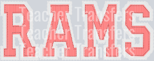 THE PREPSTER RAMS RED WHITE