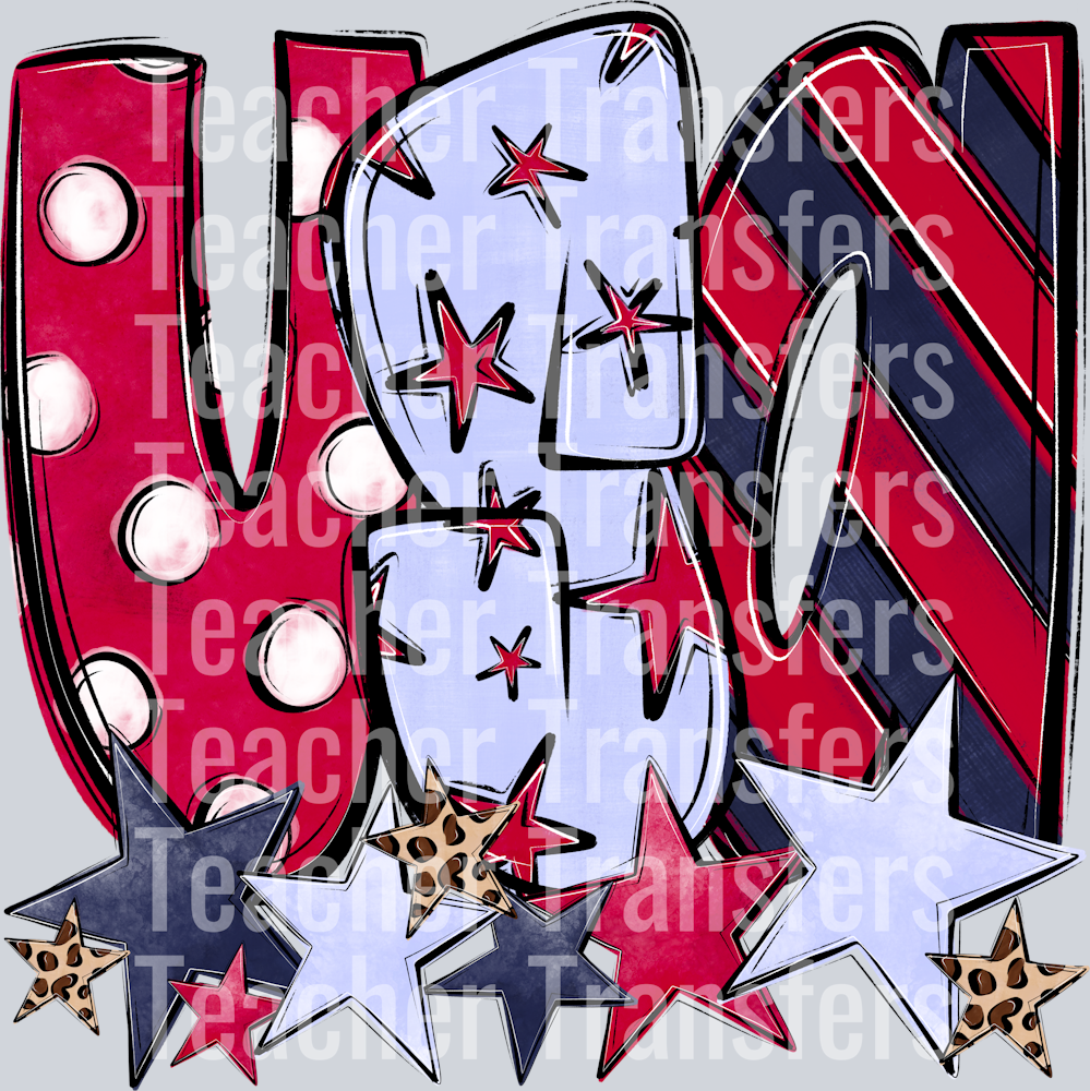 USA WITH STARS
