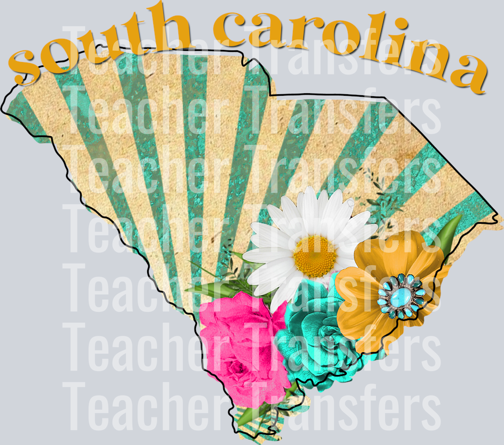 Vintage States SOUTH CAROLINA