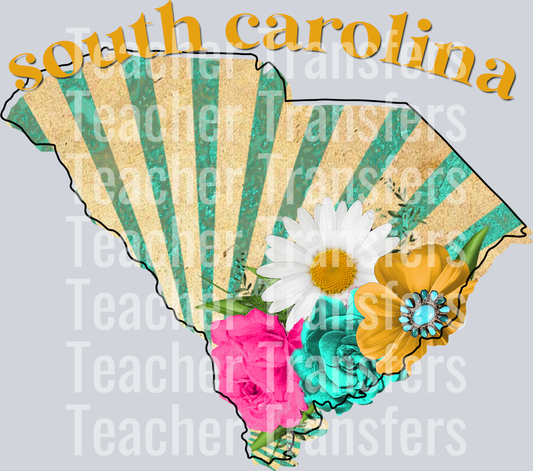 Vintage States SOUTH CAROLINA