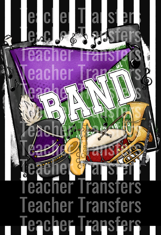 Band Flags Purple