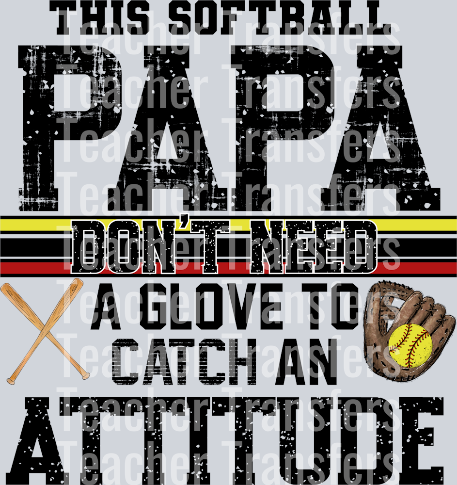 This Softball Papa Don’t Need A Glove