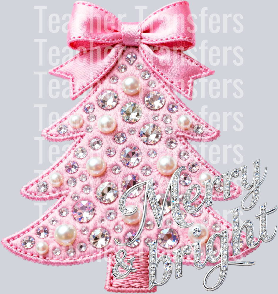 Merry and bright faux rhinestone hwds