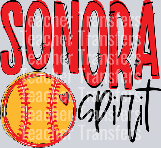 Team Go Spirit Sonora Softball Red