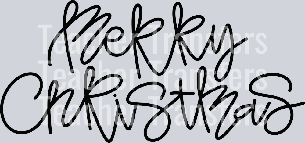 Merry Christmas Lettering PNG