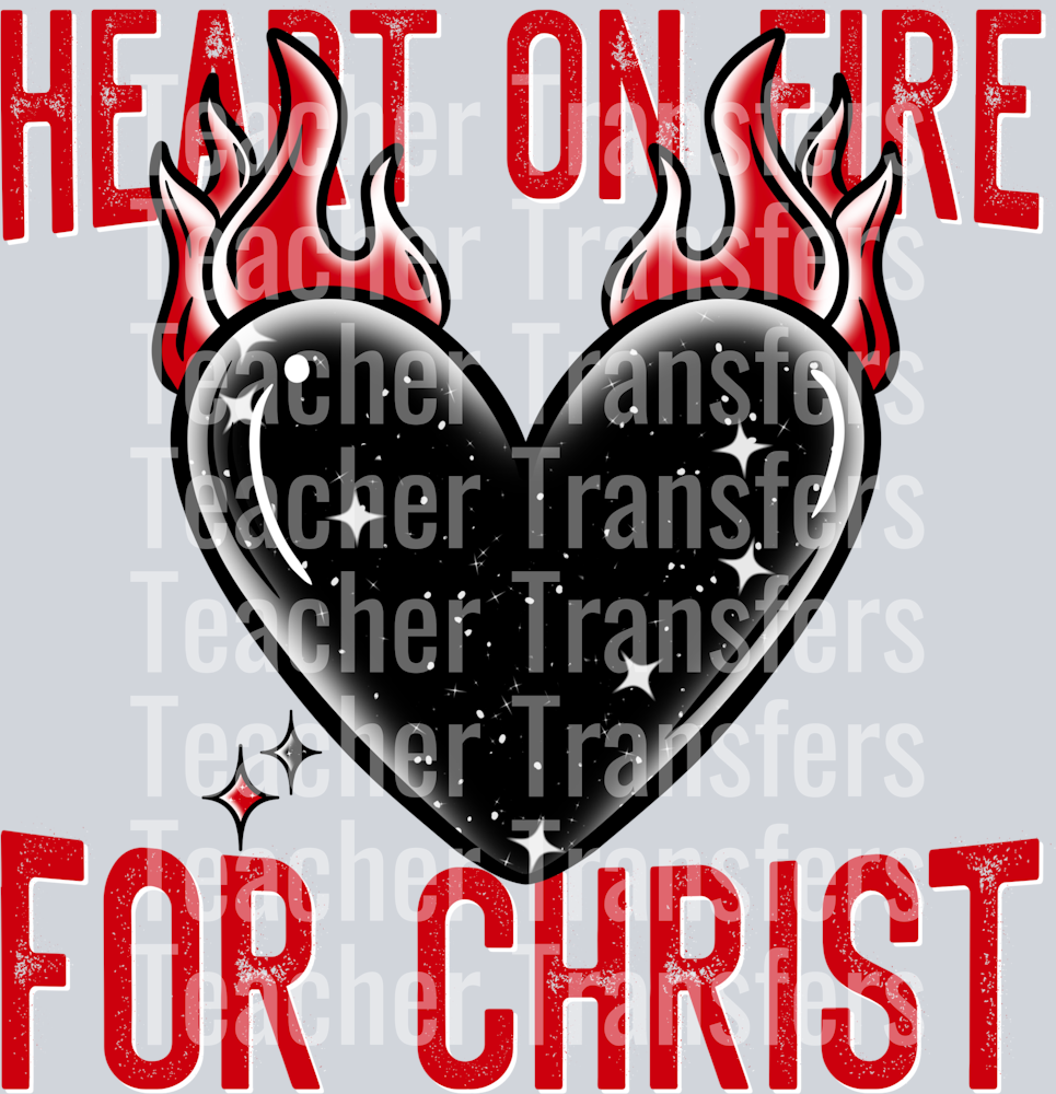 HeartonFireforChristRed