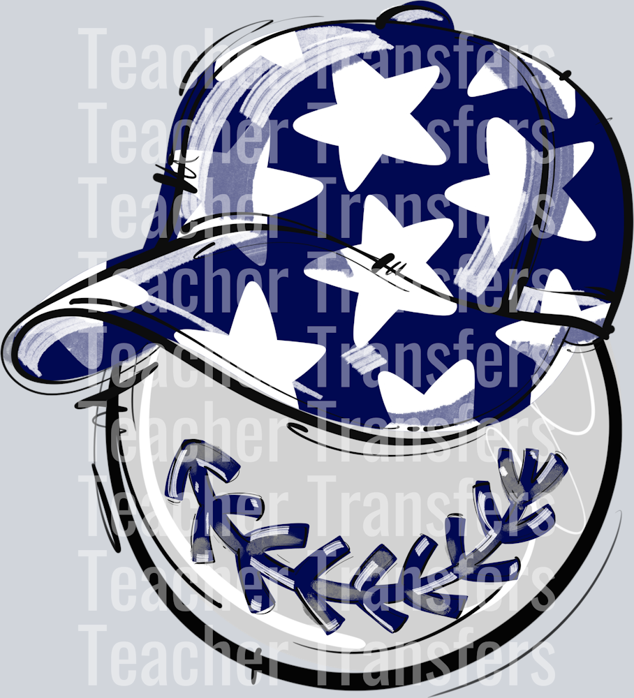 NAVY PLAY BALL HAPPY FACE