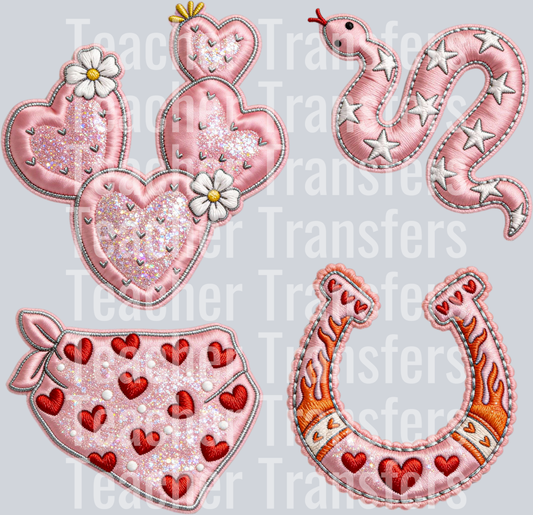 western vday collage faux emb HWDS