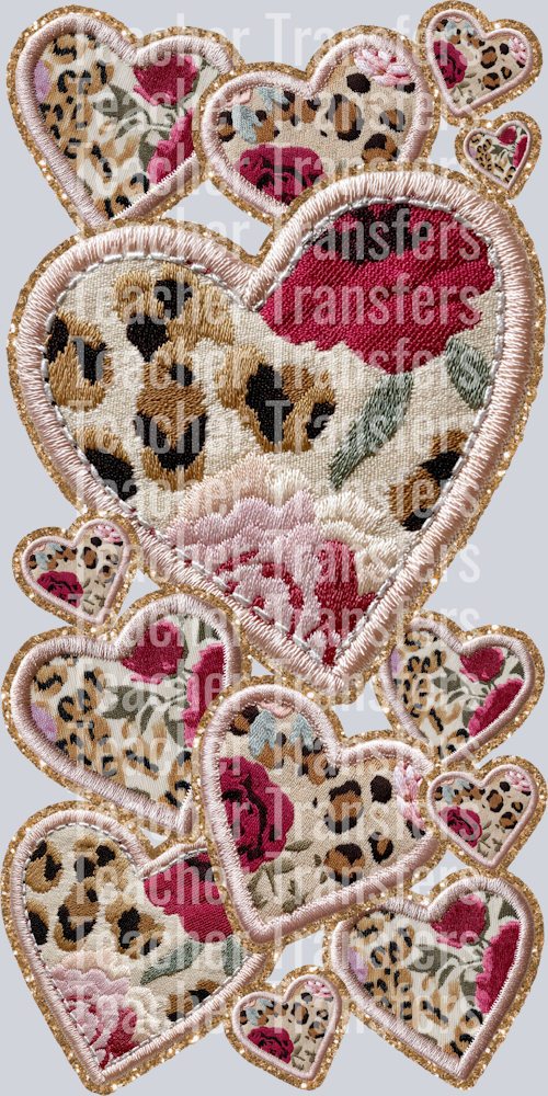 XO XO FAUX APPLIQUE SLEEVE