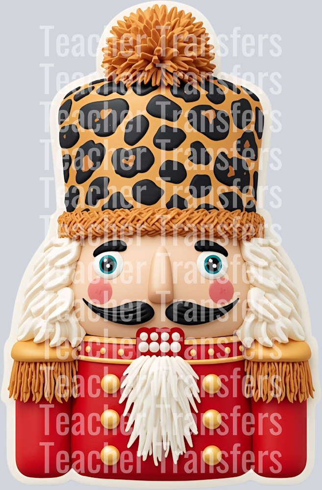 NUTCRACKER LEOPARD HAT FAUX DETAILED