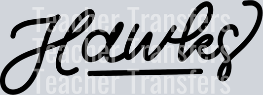 Hand Lettered Hawks