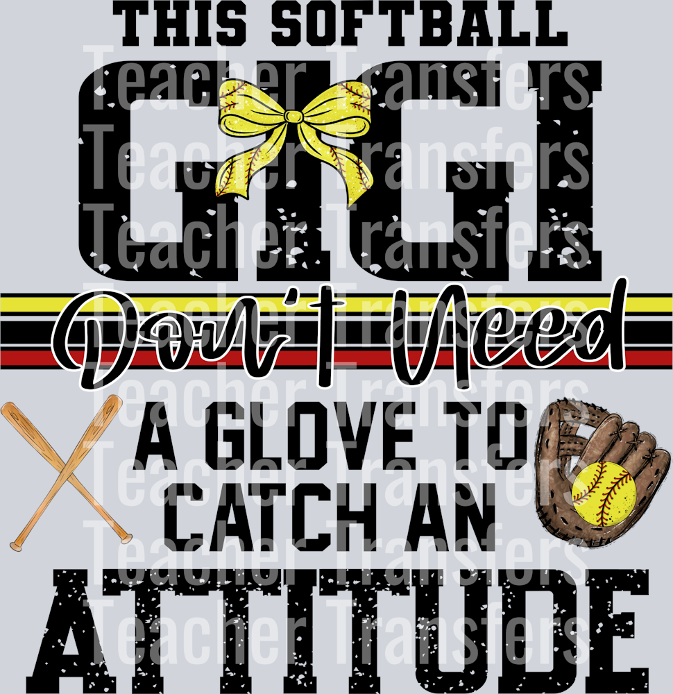 This Softball Gigi don’t need a glove  2