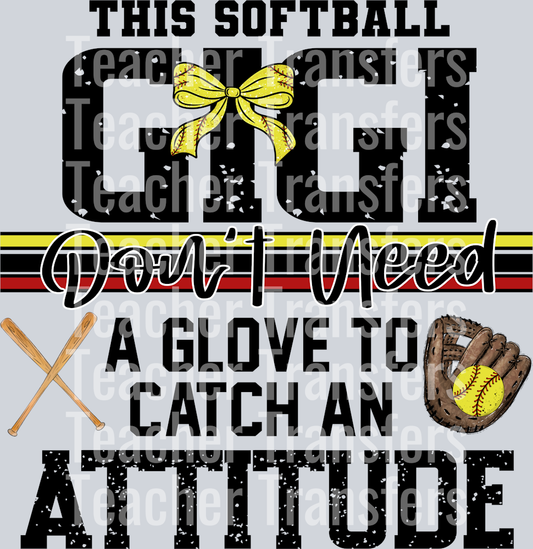 This Softball Gigi don’t need a glove  2