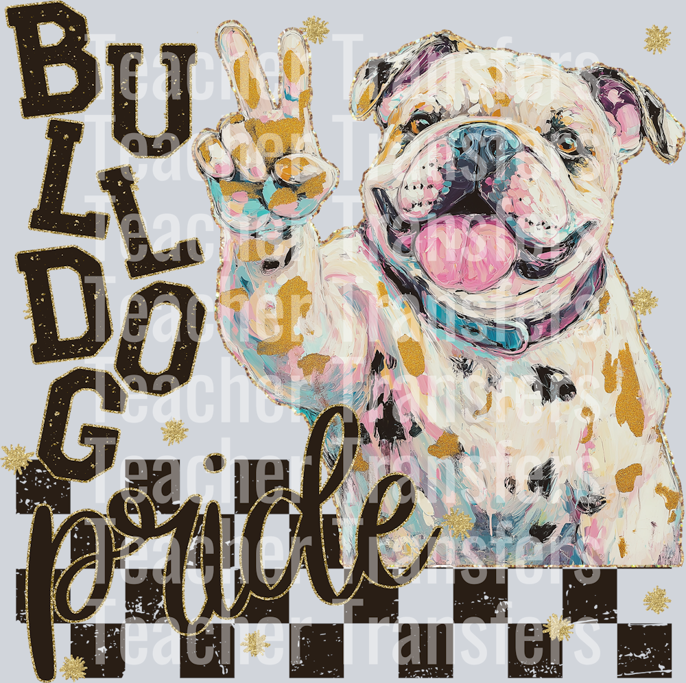 GRUNGE MASCOTS BULLDOG