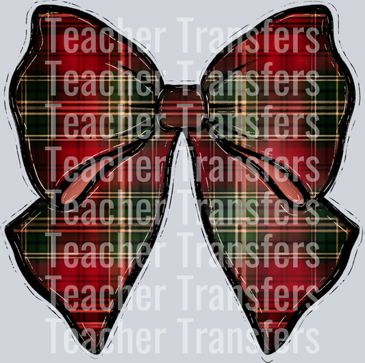 Merry Plaid Bow