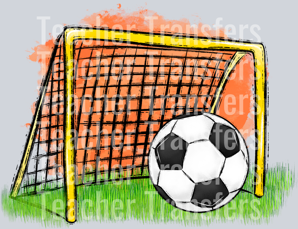 Soccer Vignettes Orange