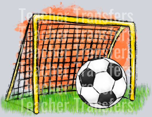 Soccer Vignettes Orange