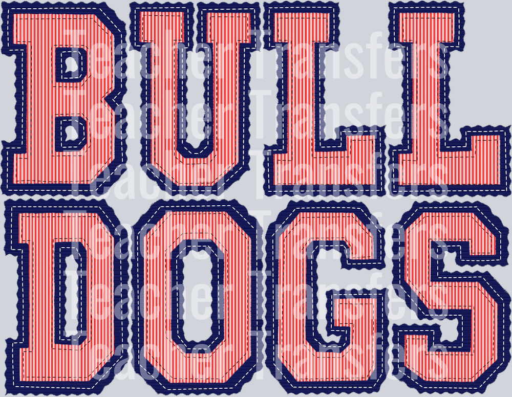 THE PREPSTER BULLDOGS RED NAVY