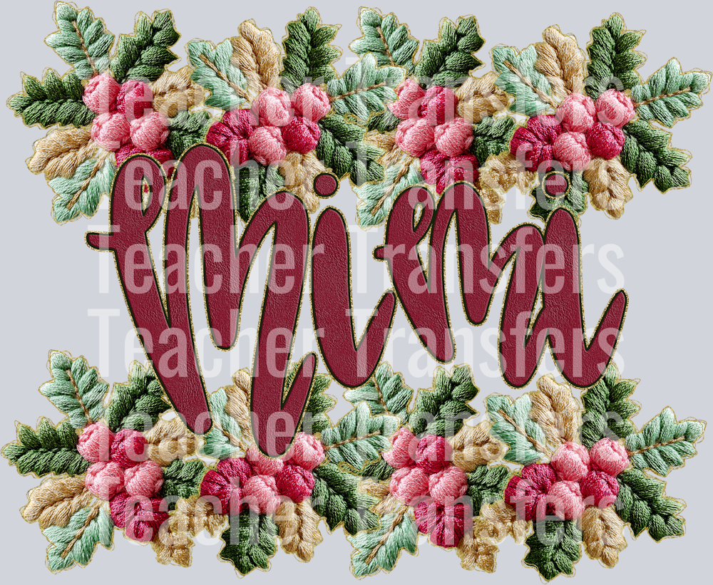 FRENCH KNOT HOLLY BORDER MIMI