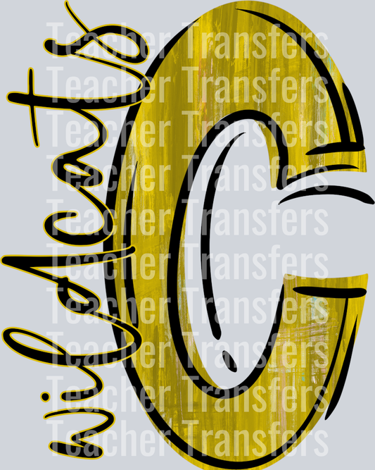 Wildcats C Black Lettering