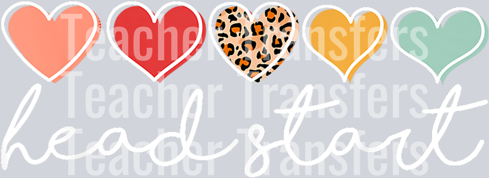 Back To School Head Start Heart Homeschool Headstart Teacher T-Shirt