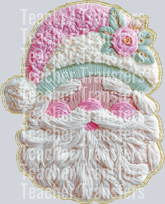 French Knot Santa