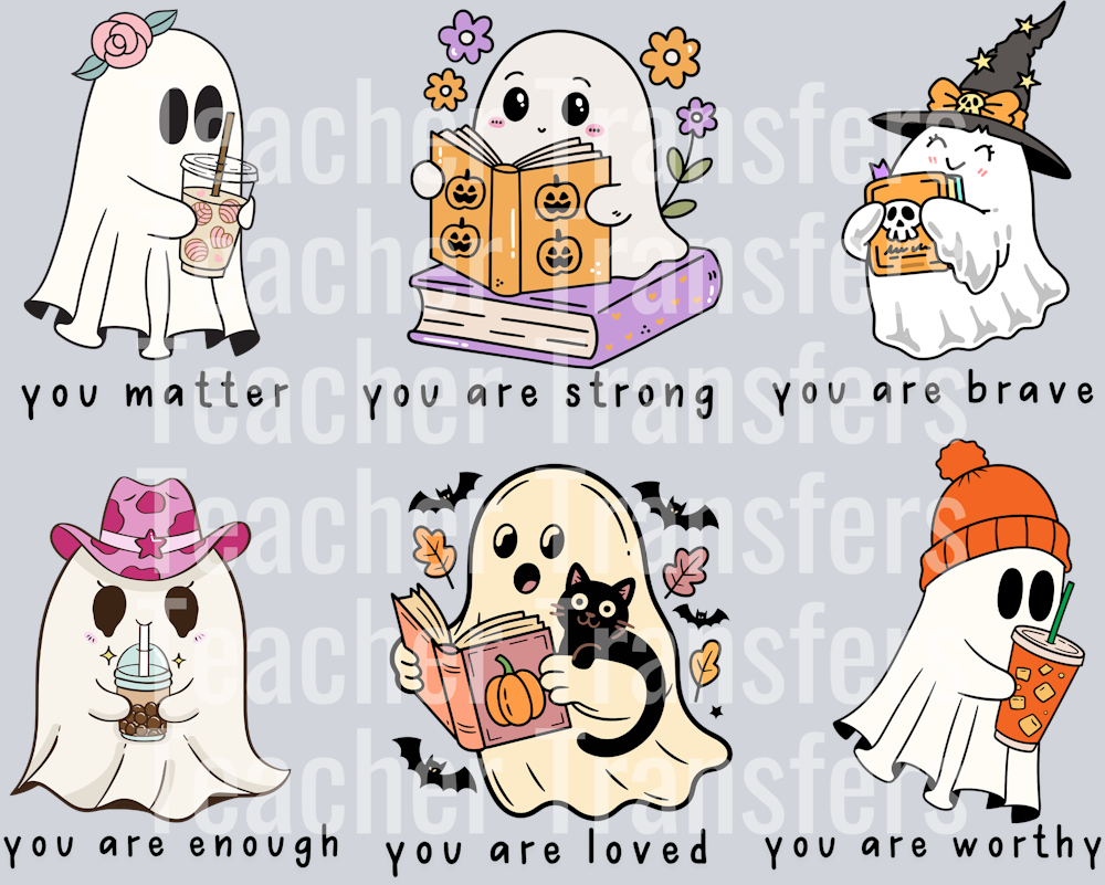 MOTIVATIONAL HALLOWEEN GHOSTS