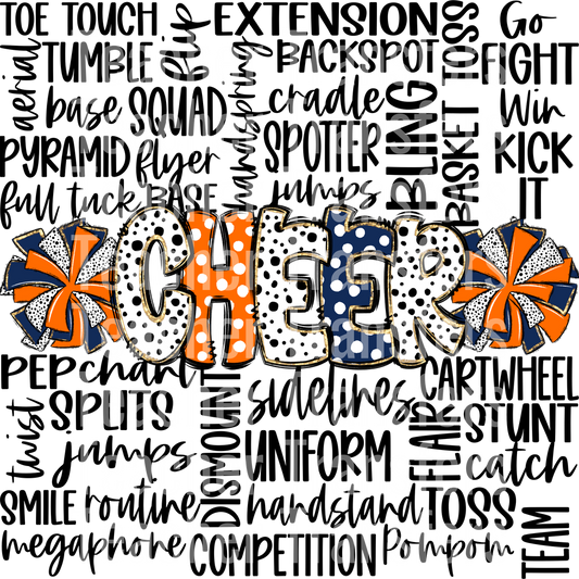 CheerDoodleWordArtOrangeNB