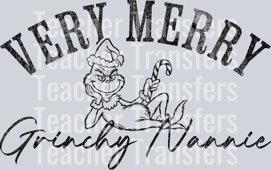 Very merry Grinchy Nannie black