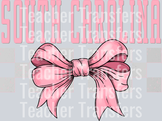 Bow Pink SOUTH CAROLINA