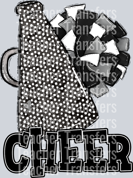 Cheer Black White