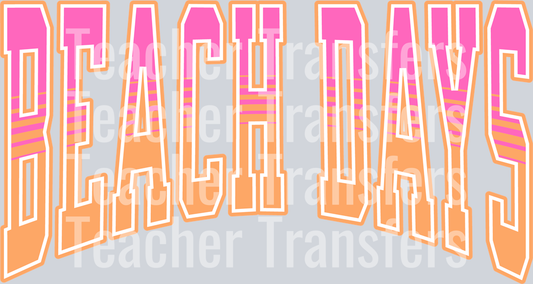 BEACH DAYS ORANGE PINK