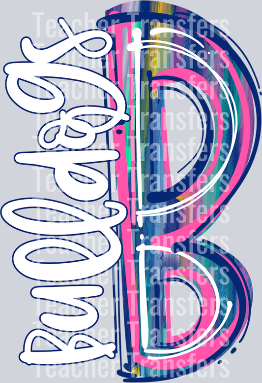 Splatter Paint B Bulldogs