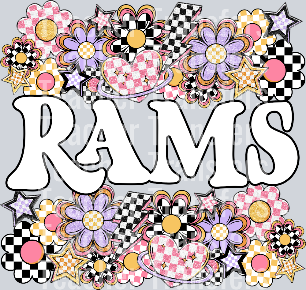 Funky Flowers Mascots RAMS