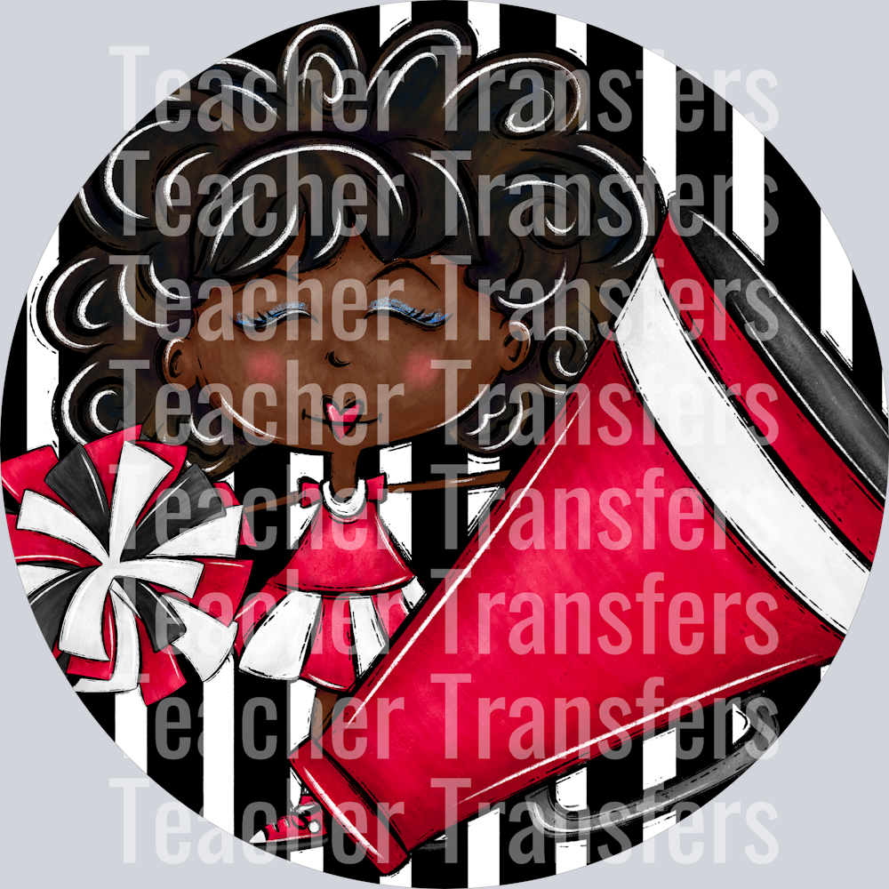 Cheer Bag Tags Red Dark