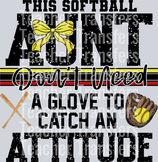 This Softball Aunt doesn’t need a glove