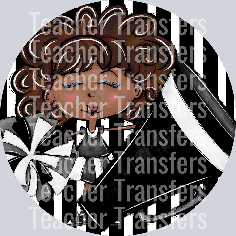 Cheer Bag Tags Black Medium