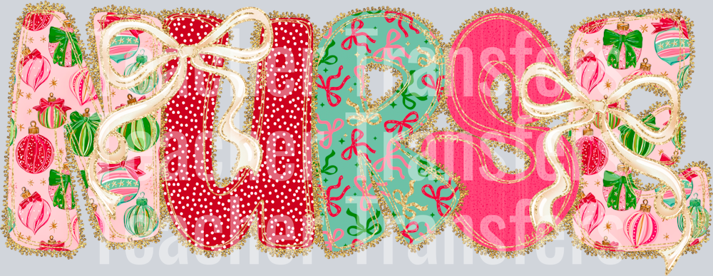 ChristmasBowLace Nurse